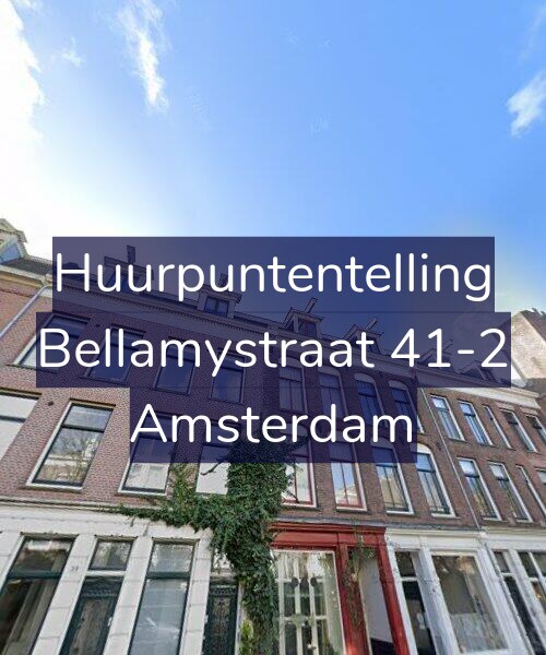 Foto gevel Huurpuntentelling voor Bellamystraat 41-2, Amsterdam