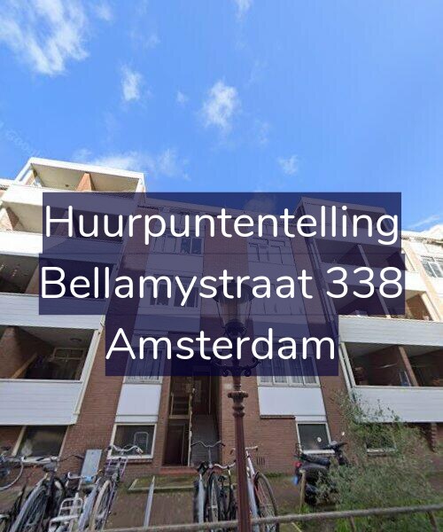 Foto gevel Huurpuntentelling voor Bellamystraat 338, Amsterdam
