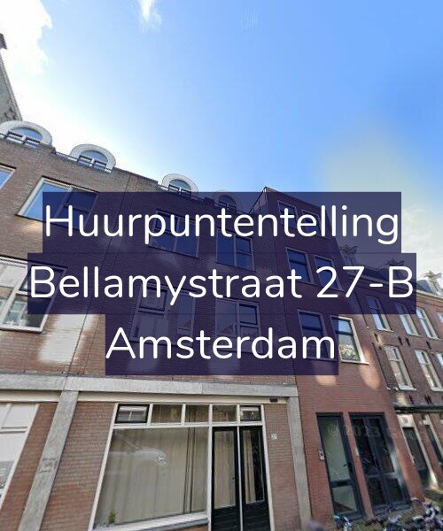 Foto gevel Huurpuntentelling voor Bellamystraat 27-B, Amsterdam