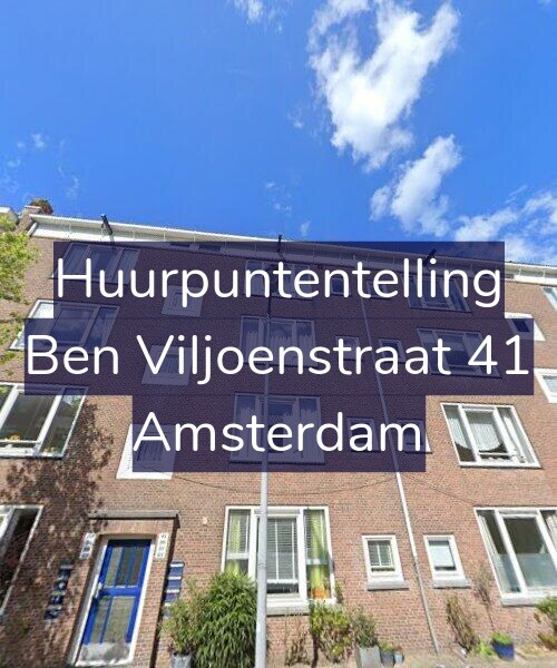 Foto gevel Huurpuntentelling voor Ben Viljoenstraat 41, Amsterdam