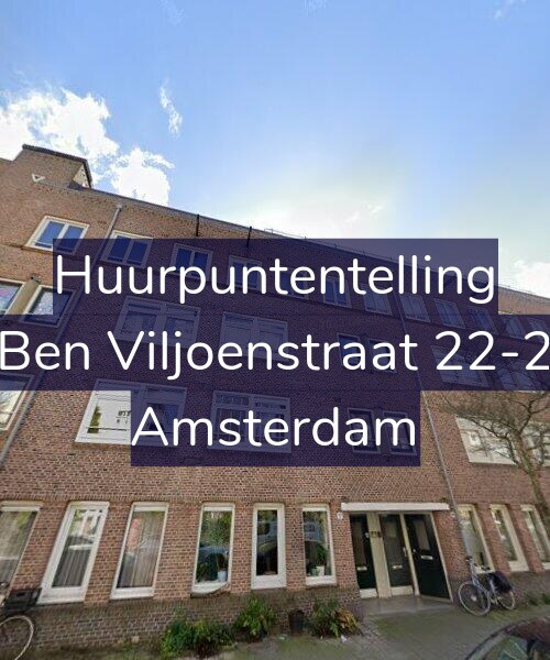 Foto gevel Huurpuntentelling voor Ben Viljoenstraat 22-2, Amsterdam