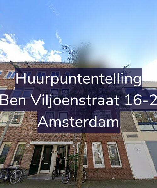 Foto gevel Huurpuntentelling voor Ben Viljoenstraat 16-2, Amsterdam