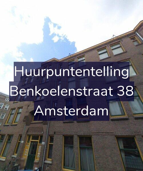Foto gevel Huurpuntentelling voor Benkoelenstraat 38, Amsterdam