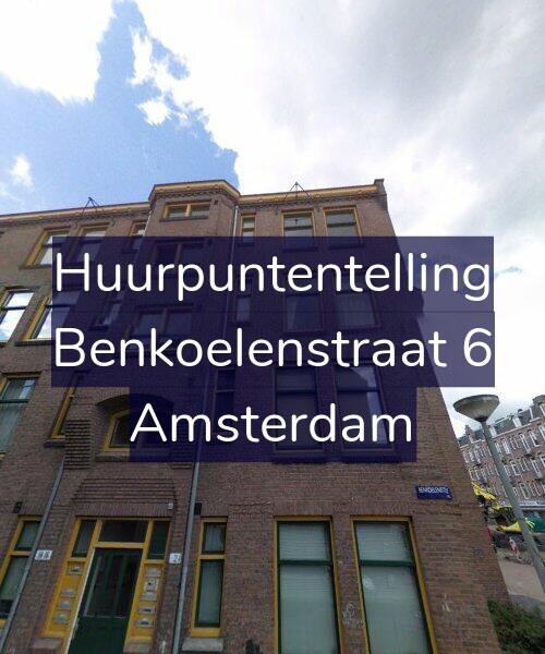 Foto gevel Huurpuntentelling voor Benkoelenstraat 6, Amsterdam