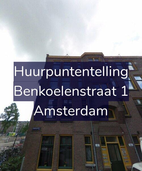 Foto gevel Huurpuntentelling voor Benkoelenstraat 1, Amsterdam