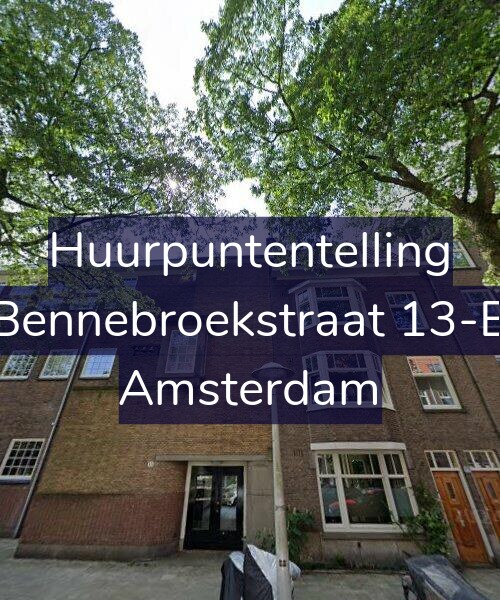 Foto gevel Huurpuntentelling voor Bennebroekstraat 13-B, Amsterdam