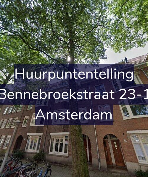 Foto gevel Huurpuntentelling voor Bennebroekstraat 23-1, Amsterdam