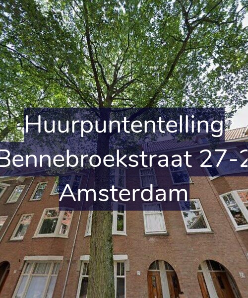 Foto gevel Huurpuntentelling voor Bennebroekstraat 27-2, Amsterdam