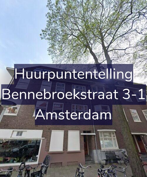 Foto gevel Huurpuntentelling voor Bennebroekstraat 3-1, Amsterdam