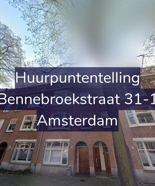 Foto gevel Huurpuntentelling voor Bennebroekstraat 31-1, Amsterdam