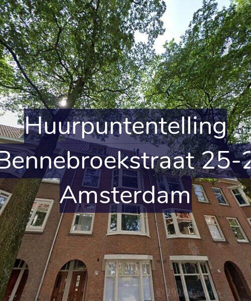 Foto gevel Huurpuntentelling voor Bennebroekstraat 25-2, Amsterdam