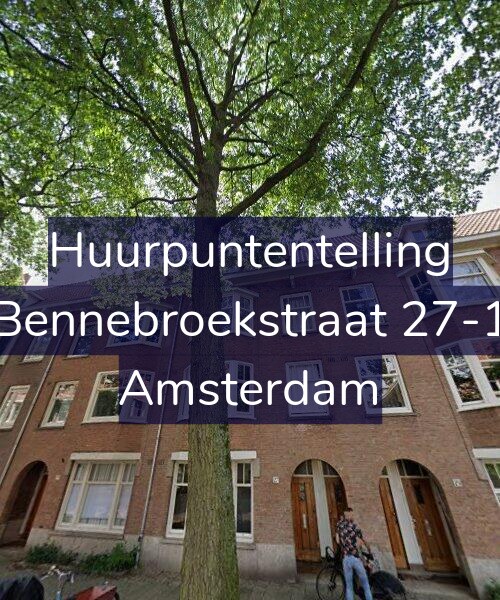 Foto gevel Huurpuntentelling voor Bennebroekstraat 27-1, Amsterdam