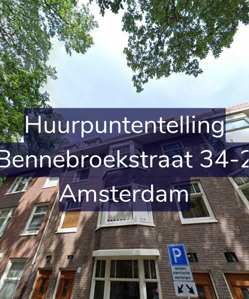 Foto gevel Huurpuntentelling voor Bennebroekstraat 34-2, Amsterdam