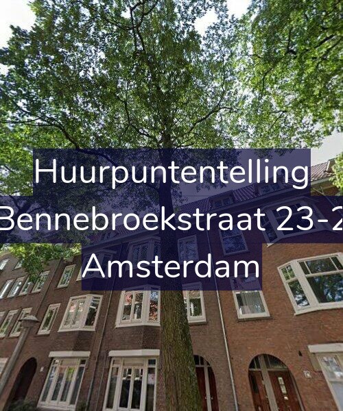 Foto gevel Huurpuntentelling voor Bennebroekstraat 23-2, Amsterdam