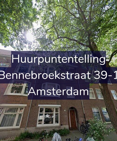 Foto gevel Huurpuntentelling voor Bennebroekstraat 39-1, Amsterdam