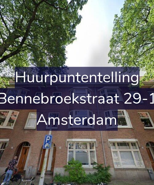 Foto gevel Huurpuntentelling voor Bennebroekstraat 29-1, Amsterdam