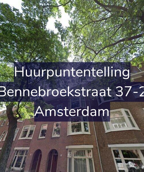 Foto gevel Huurpuntentelling voor Bennebroekstraat 37-2, Amsterdam
