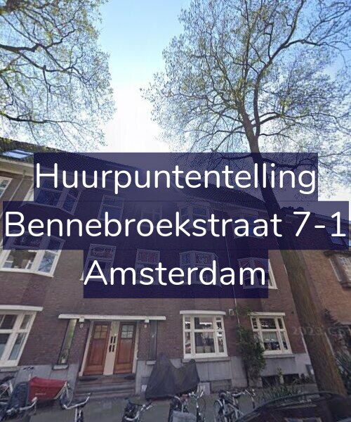 Foto gevel Huurpuntentelling voor Bennebroekstraat 7-1, Amsterdam