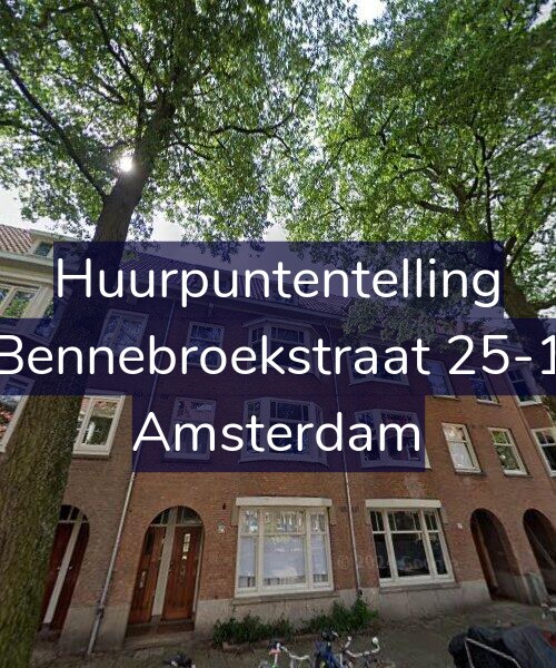 Foto gevel Huurpuntentelling voor Bennebroekstraat 25-1, Amsterdam