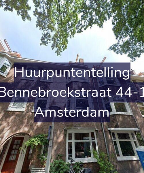Foto gevel Huurpuntentelling voor Bennebroekstraat 44-1, Amsterdam