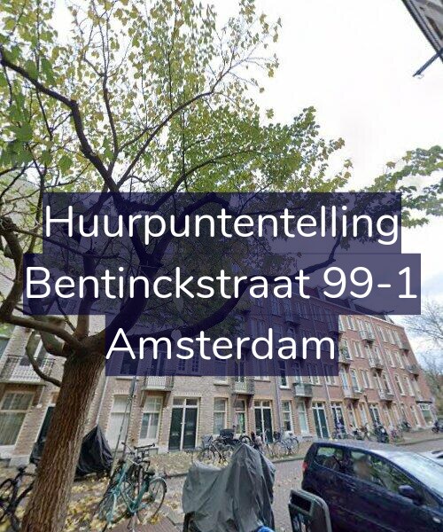 Foto gevel Huurpuntentelling voor Bentinckstraat 99-1, Amsterdam