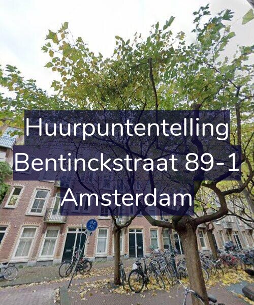 Foto gevel Huurpuntentelling voor Bentinckstraat 89-1, Amsterdam