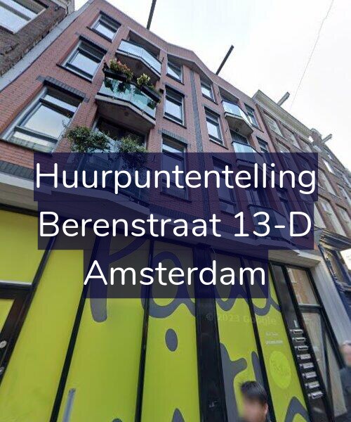 Foto gevel Huurpuntentelling voor Berenstraat 13-D, Amsterdam