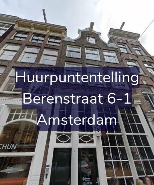 Foto gevel Huurpuntentelling voor Berenstraat 6-1, Amsterdam