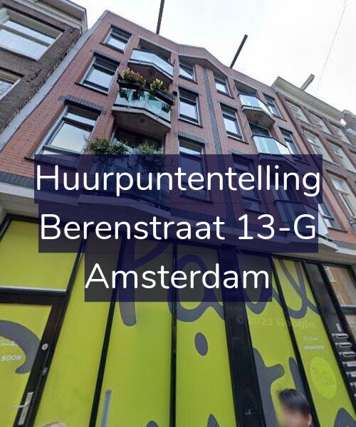 Foto gevel Huurpuntentelling voor Berenstraat 13-G, Amsterdam