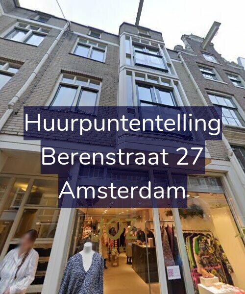 Foto gevel Huurpuntentelling voor Berenstraat 27, Amsterdam