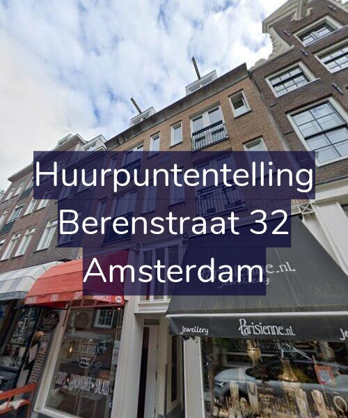 Foto gevel Huurpuntentelling voor Berenstraat 32, Amsterdam