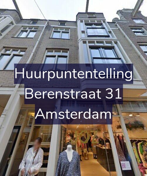 Foto gevel Huurpuntentelling voor Berenstraat 31, Amsterdam