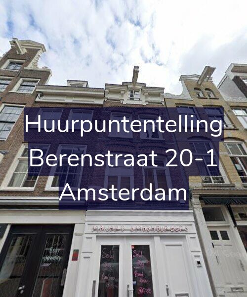 Foto gevel Huurpuntentelling voor Berenstraat 20-1, Amsterdam