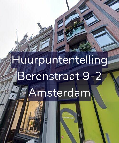 Foto gevel Huurpuntentelling voor Berenstraat 9-2, Amsterdam