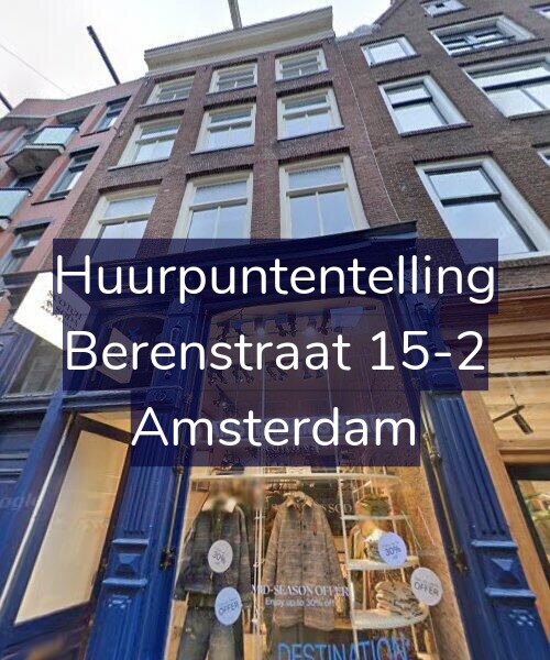 Foto gevel Huurpuntentelling voor Berenstraat 15-2, Amsterdam