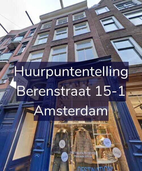 Foto gevel Huurpuntentelling voor Berenstraat 15-1, Amsterdam