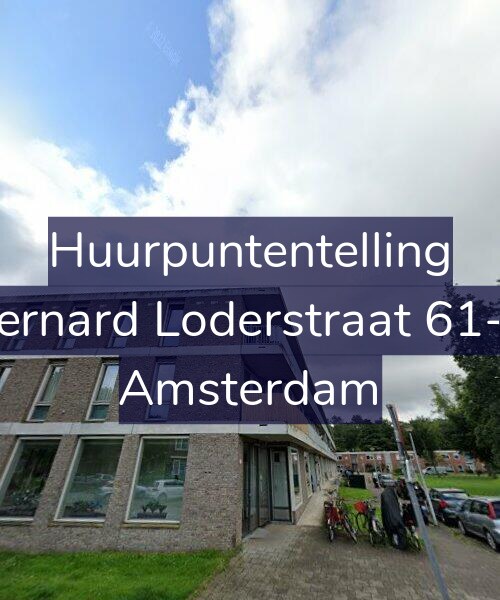 Foto gevel Huurpuntentelling voor Bernard Loderstraat 61-C, Amsterdam