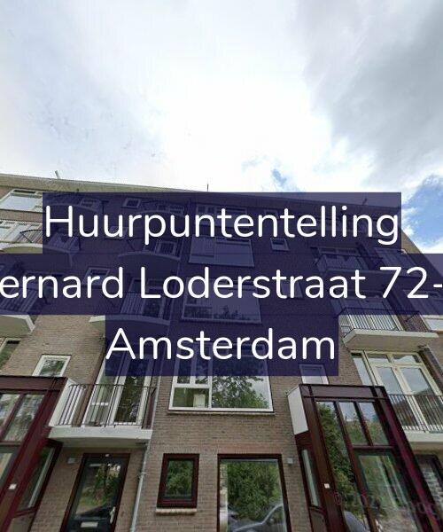 Foto gevel Huurpuntentelling voor Bernard Loderstraat 72-3, Amsterdam
