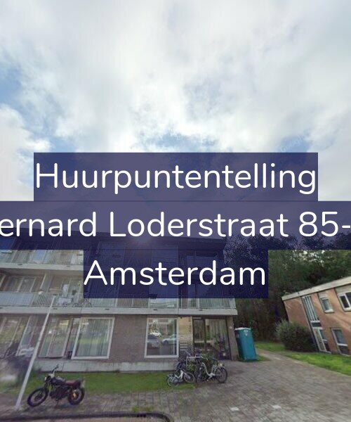 Foto gevel Huurpuntentelling voor Bernard Loderstraat 85-C, Amsterdam