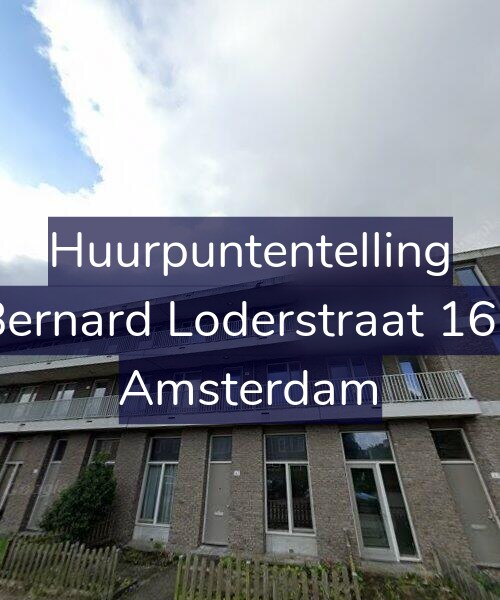 Foto gevel Huurpuntentelling voor Bernard Loderstraat 167, Amsterdam