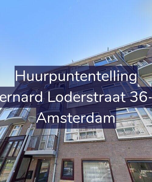 Foto gevel Huurpuntentelling voor Bernard Loderstraat 36-3, Amsterdam
