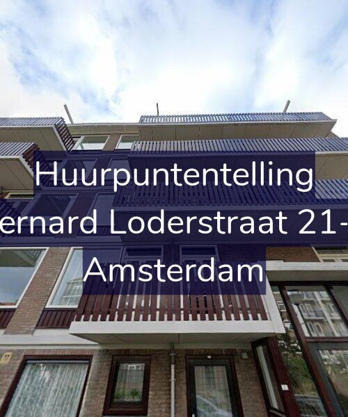 Foto gevel Huurpuntentelling voor Bernard Loderstraat 21-3, Amsterdam