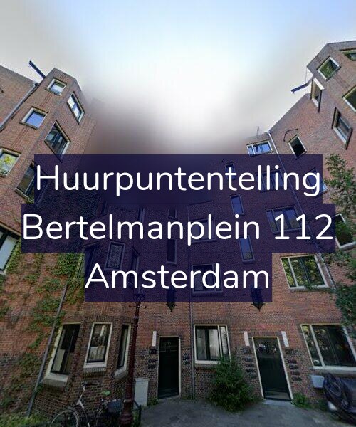 Foto gevel Huurpuntentelling voor Bertelmanplein 112, Amsterdam