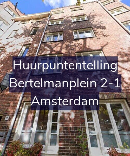 Foto gevel Huurpuntentelling voor Bertelmanplein 2-1, Amsterdam