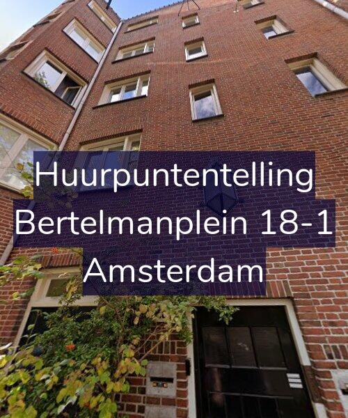 Foto gevel Huurpuntentelling voor Bertelmanplein 18-1, Amsterdam