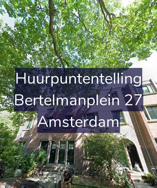 Foto gevel Huurpuntentelling voor Bertelmanplein 27, Amsterdam