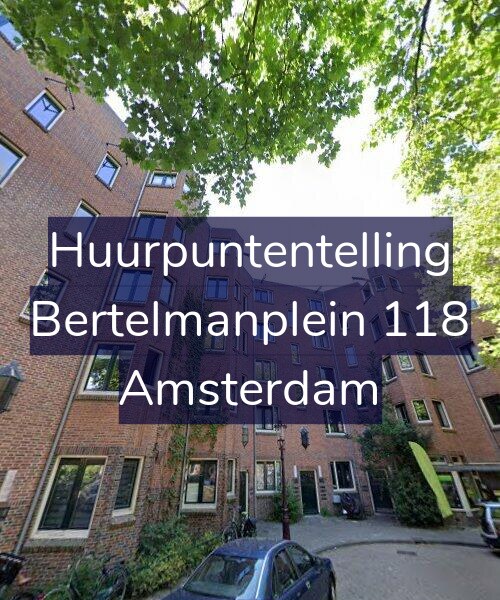 Foto gevel Huurpuntentelling voor Bertelmanplein 118, Amsterdam