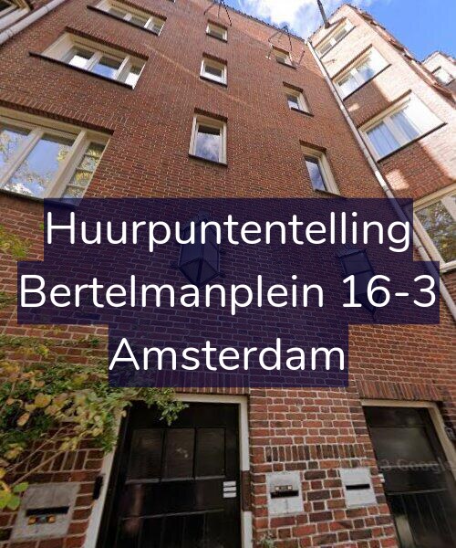 Foto gevel Huurpuntentelling voor Bertelmanplein 16-3, Amsterdam