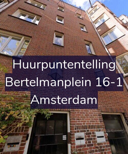 Foto gevel Huurpuntentelling voor Bertelmanplein 16-1, Amsterdam