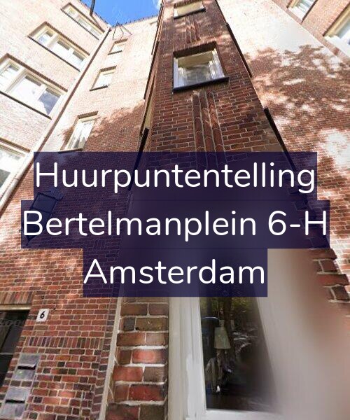 Foto gevel Huurpuntentelling voor Bertelmanplein 6-H, Amsterdam